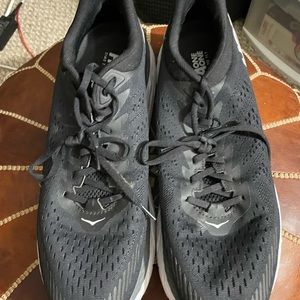 Hoka Clifton 7 Mens size 13 Black/white color way. Lightly used